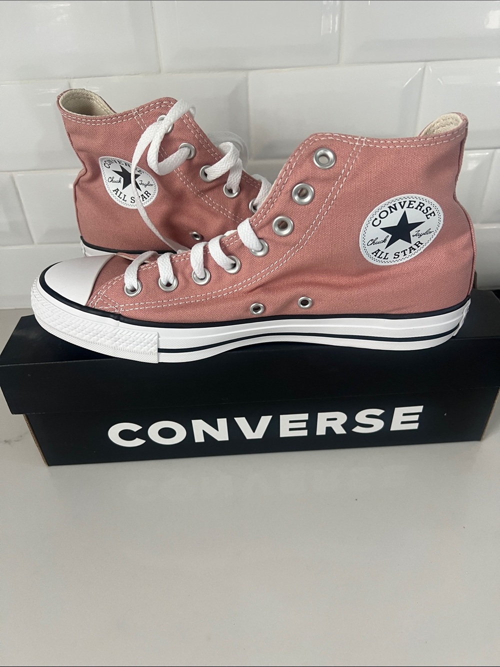 Brand New Converse All Star High Top Sneakers, Women's size 9.5, rose pink color